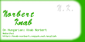 norbert knab business card